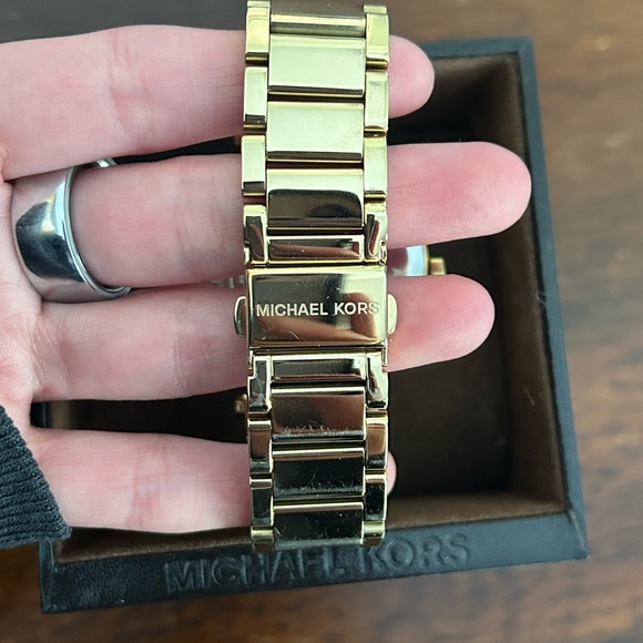 Michael Kors Gold Watch With Crystal Accents
